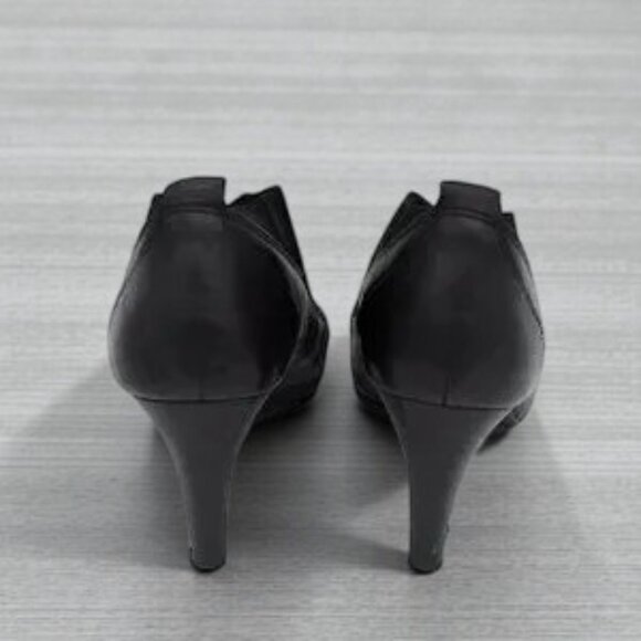 Circa Joan & David Luxe 3.5" Heels Black Leather - Picture 5 of 10